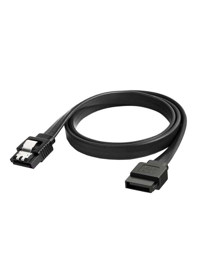 كابل SATA III، كابل بيانات HDD SDD مستقيم بسرعة 6 جيجابت في الثانية، كابل SATA 3.0 لمحرك الأقراص الصلبة SATA HDD، SSD، محرك الأقراص المضغوطة، ناسخ الأقراص المضغوطة، 15.75 بوصة، أسود، مستقيم - Image 5